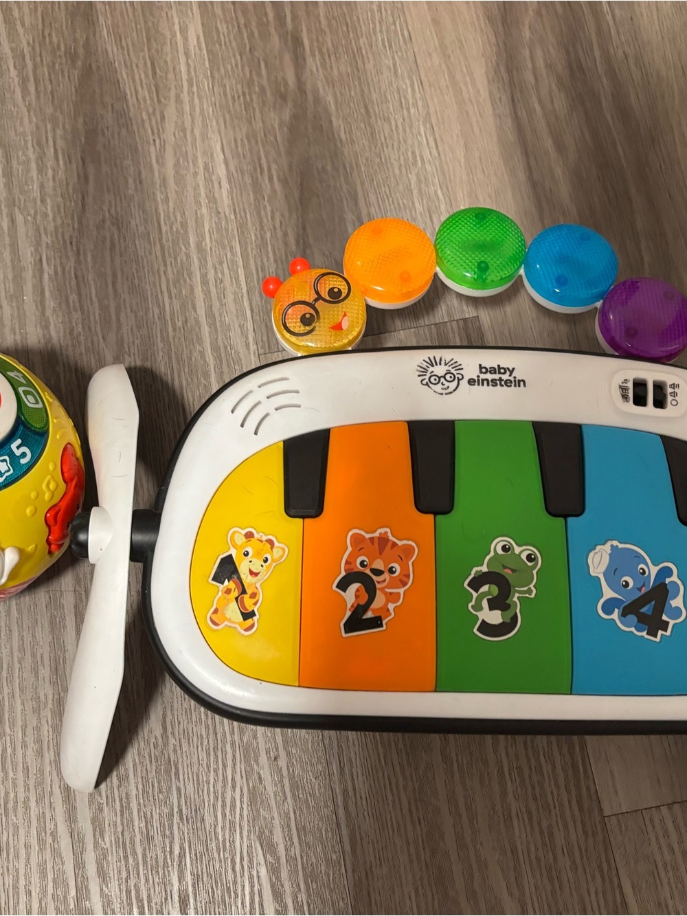 Baby Einstein Colorful Animal Keyboard Piano Toy - Yellow, Orange, Green, Blue